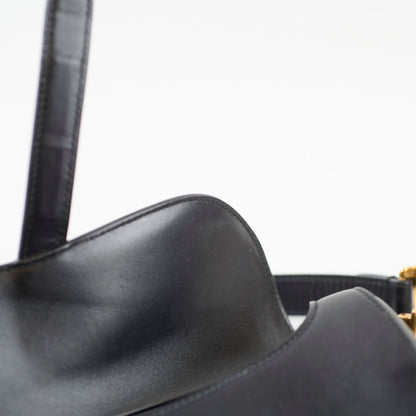 Christian Dior Medium Saddle Leather Black - photo 8