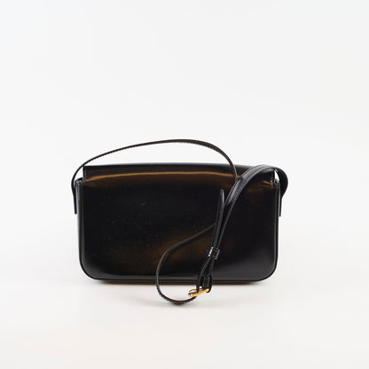 Celine Triomphe Shoulder Bag Leather Black - photo 2