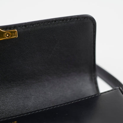 Celine Triomphe Shoulder Bag Leather Black - photo 6