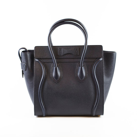 Celine Micro Luggage Navy - photo 2