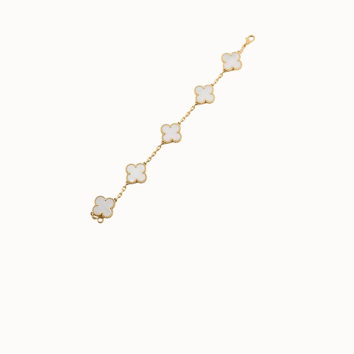 Van Cleef & Arpels Vintage Alhambra Mother Of Pearl MOP Bracelet - photo 1