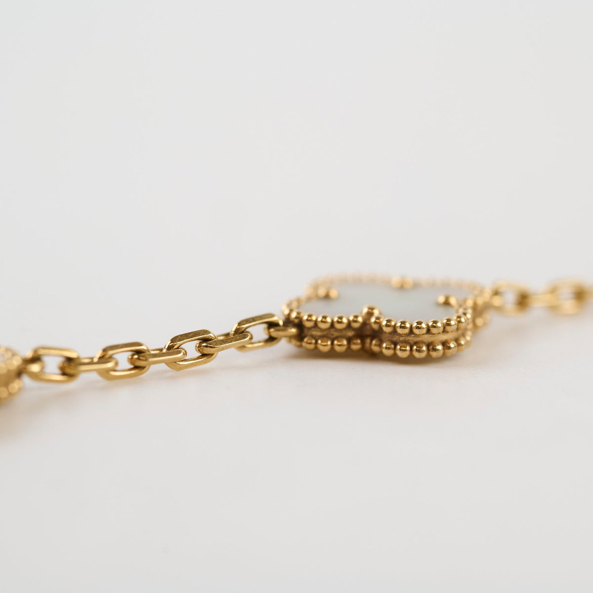 Van Cleef & Arpels Vintage Alhambra Mother Of Pearl MOP Bracelet - photo 2