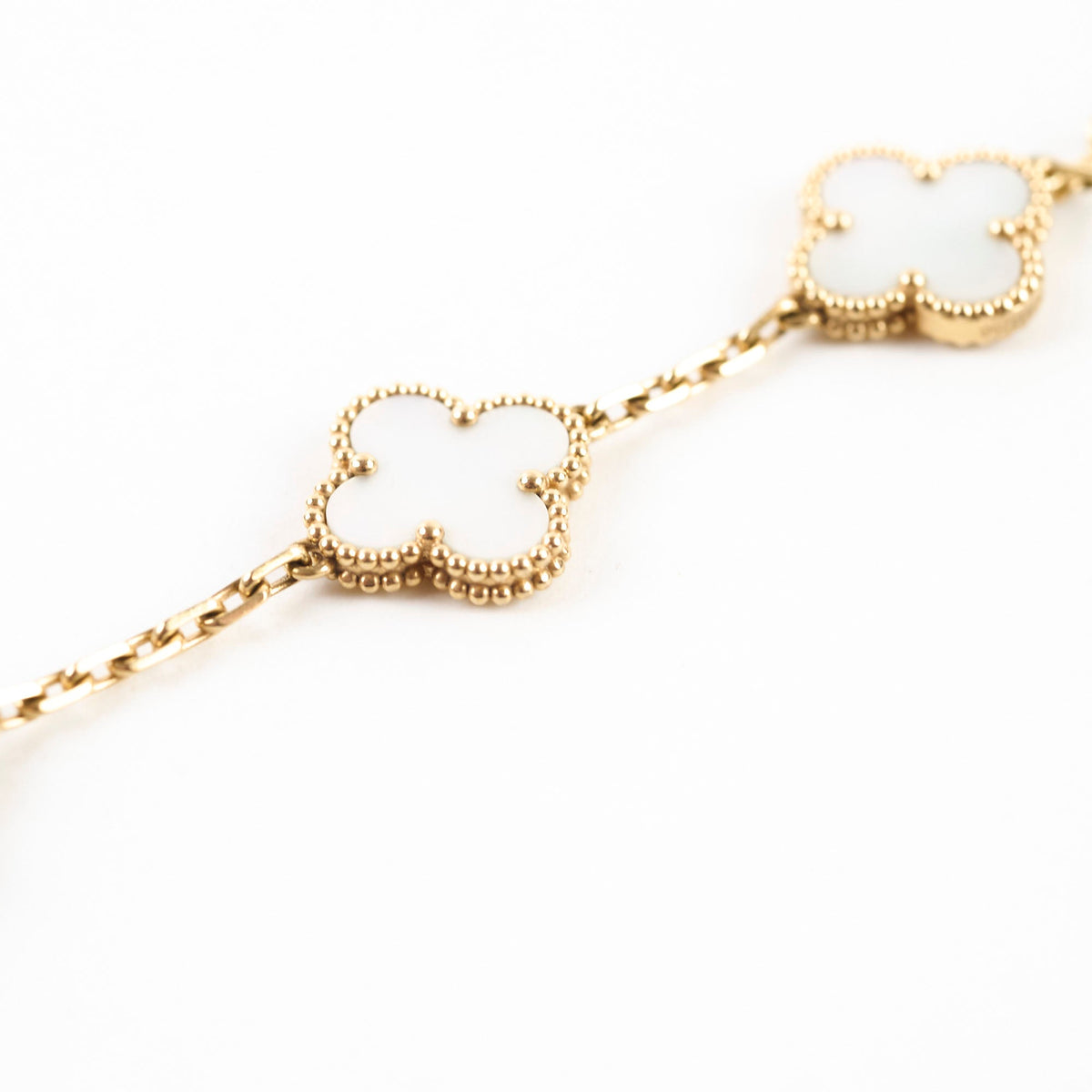 Van Cleef & Arpels Vintage Alhambra Mother Of Pearl MOP Bracelet - photo 3
