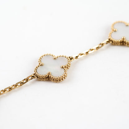 Van Cleef & Arpels Vintage Alhambra Mother Of Pearl MOP Bracelet - photo 4