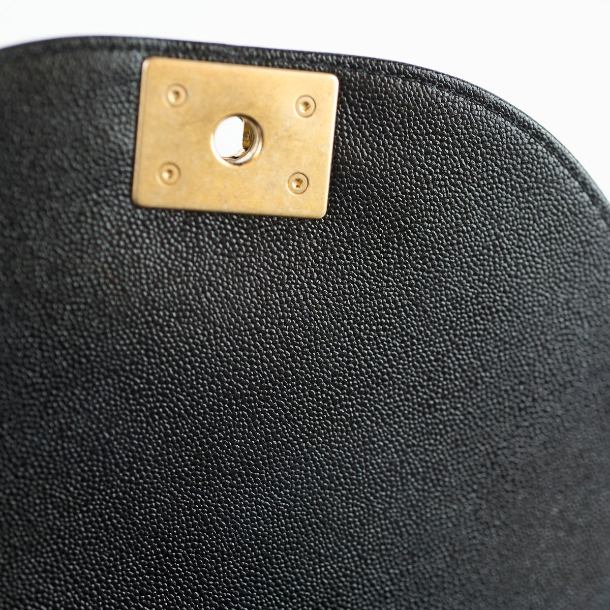 Chanel Half Moon Boy Bag Shiny Caviar Black (microchip) - photo 5