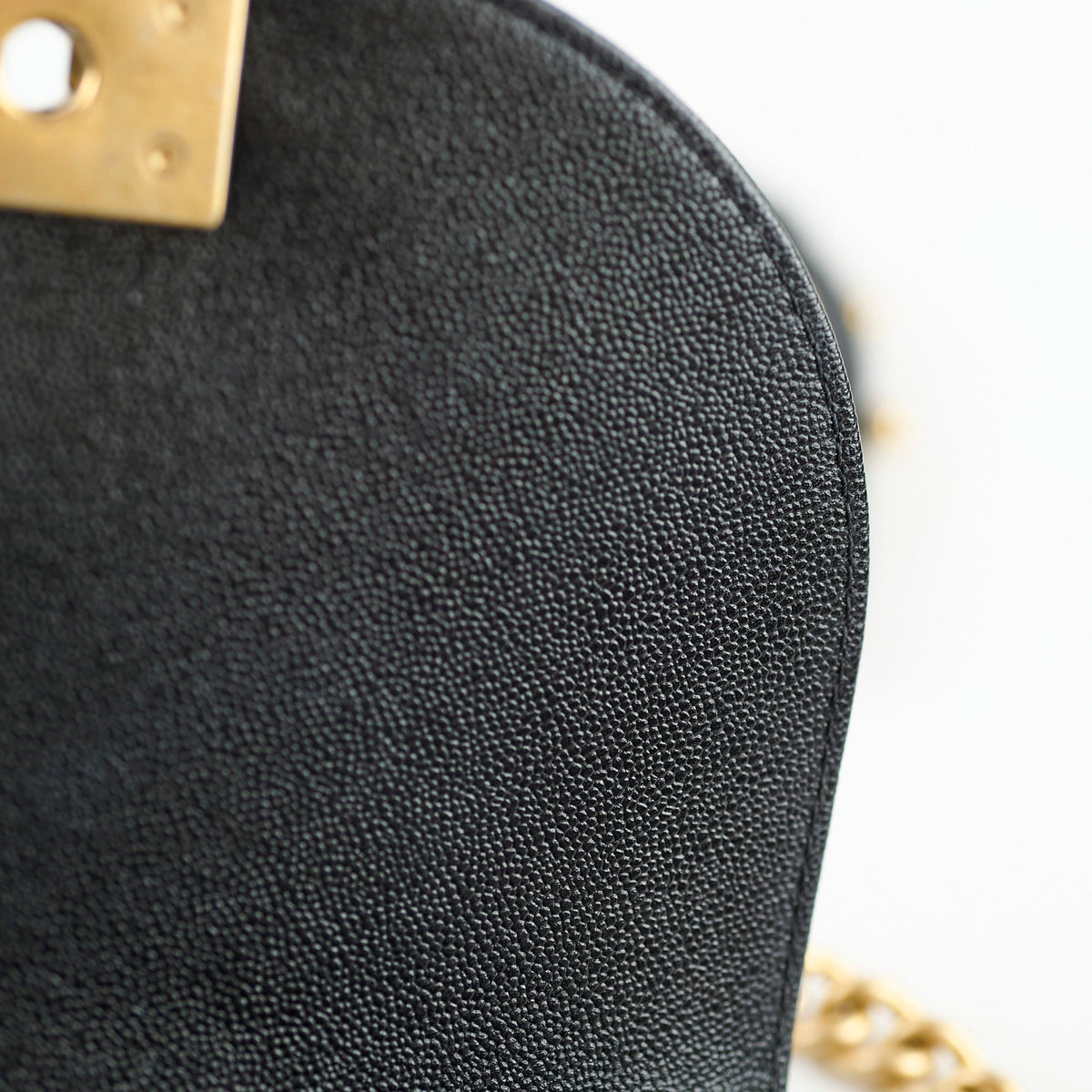 Chanel Half Moon Boy Bag Shiny Caviar Black (microchip) - photo 6