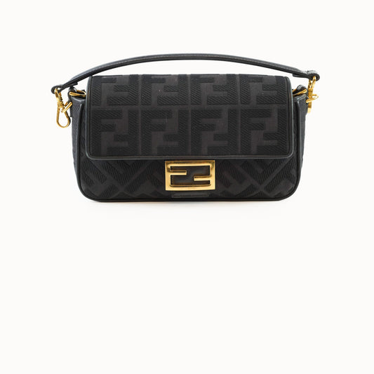 Fendi Medium Baguette Zucca Black - photo 1