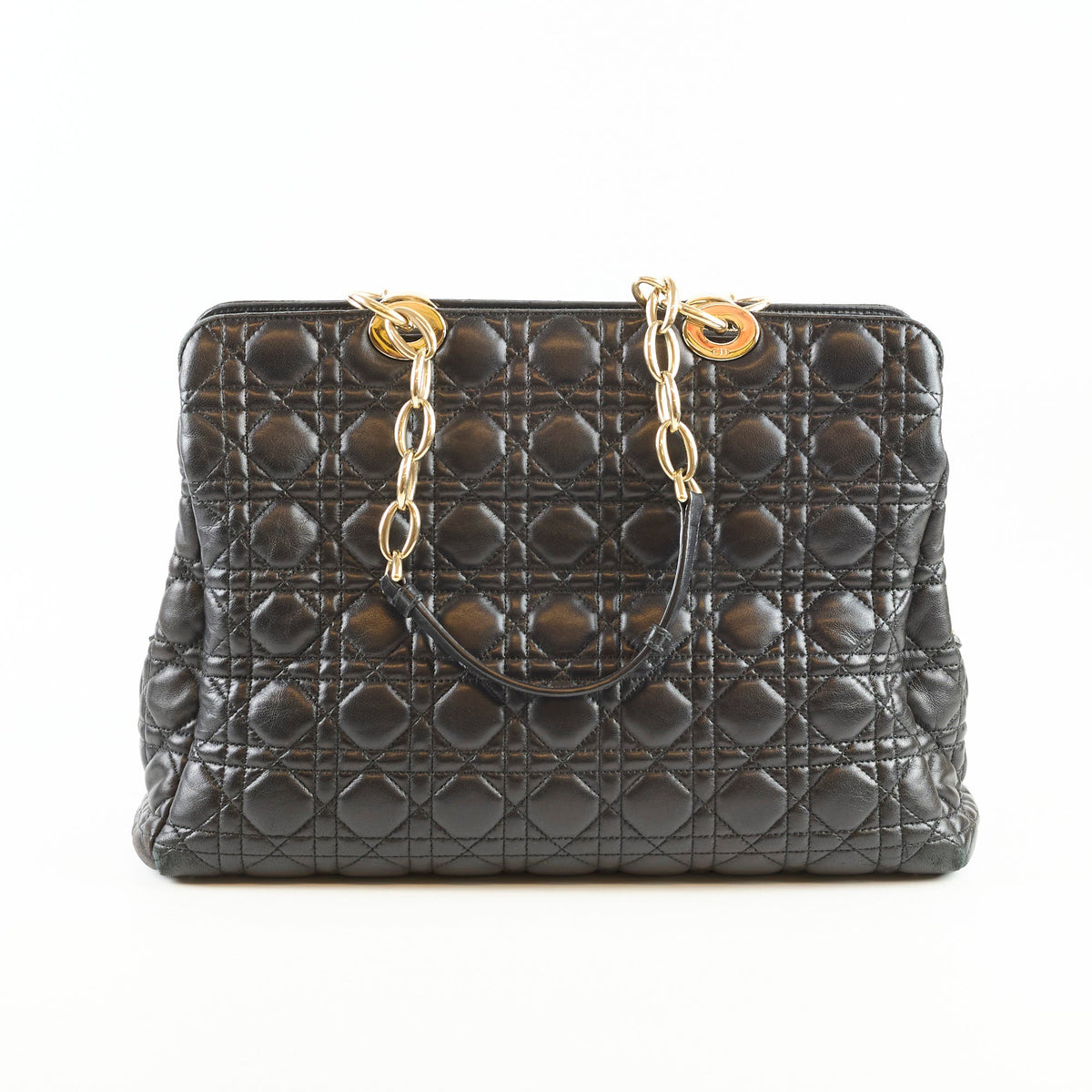 Christian Dior Large Cannage Tote Lambskin Black - photo 2
