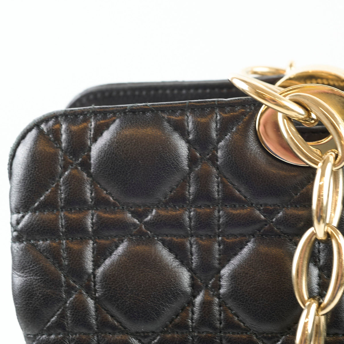 Christian Dior Large Cannage Tote Lambskin Black - photo 4