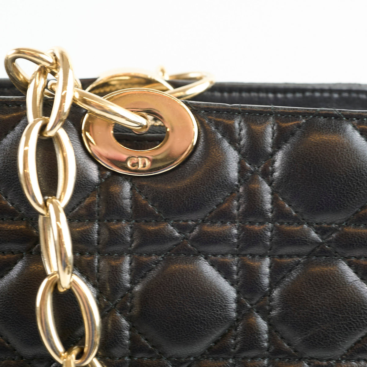Christian Dior Large Cannage Tote Lambskin Black - photo 5