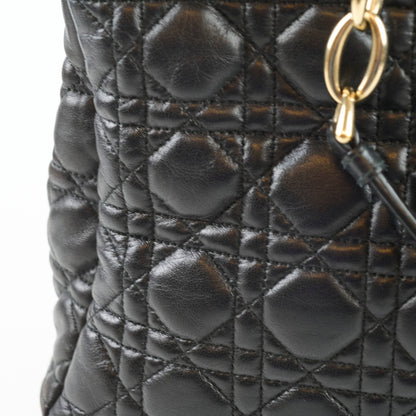 Christian Dior Large Cannage Tote Lambskin Black - photo 7