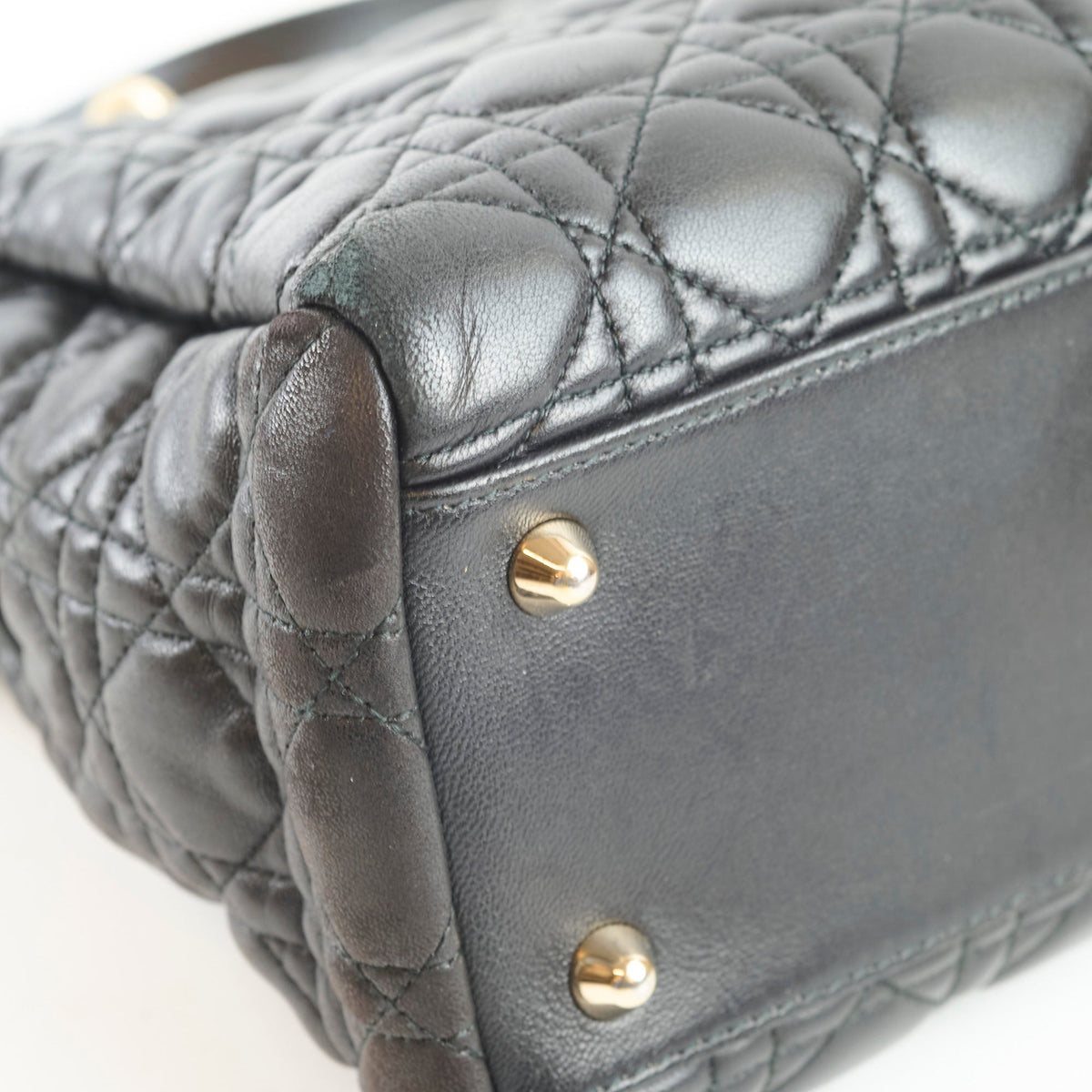 Christian Dior Large Cannage Tote Lambskin Black - photo 14