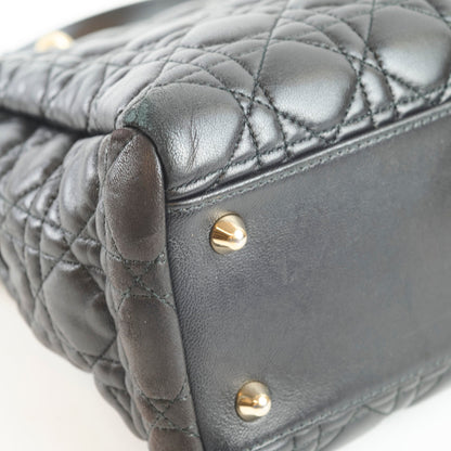 Christian Dior Large Cannage Tote Lambskin Black - photo 14