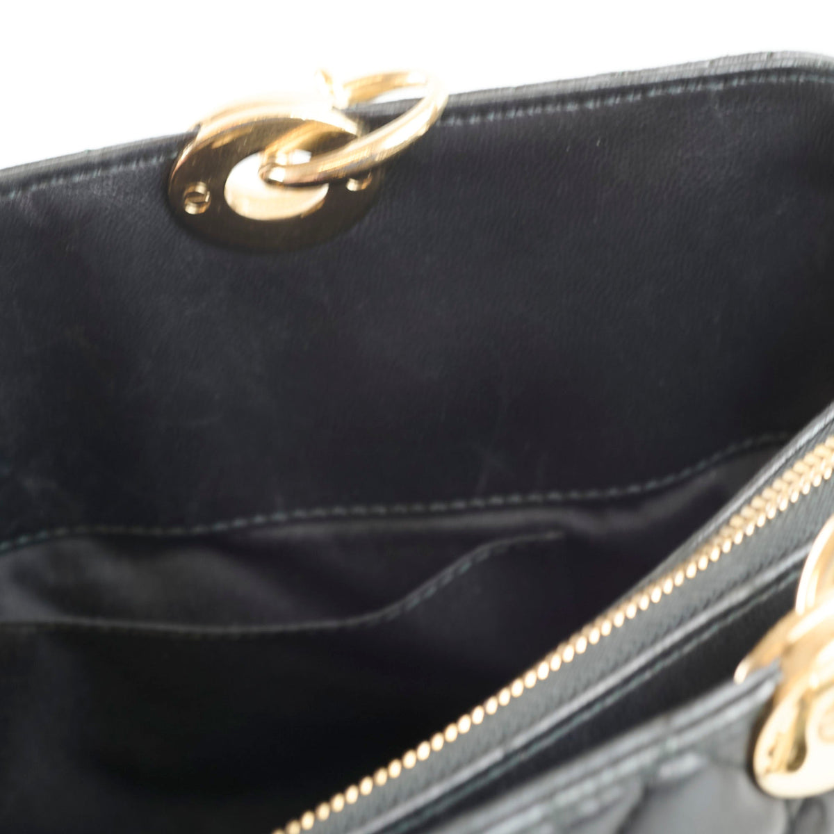 Christian Dior Large Cannage Tote Lambskin Black - photo 9