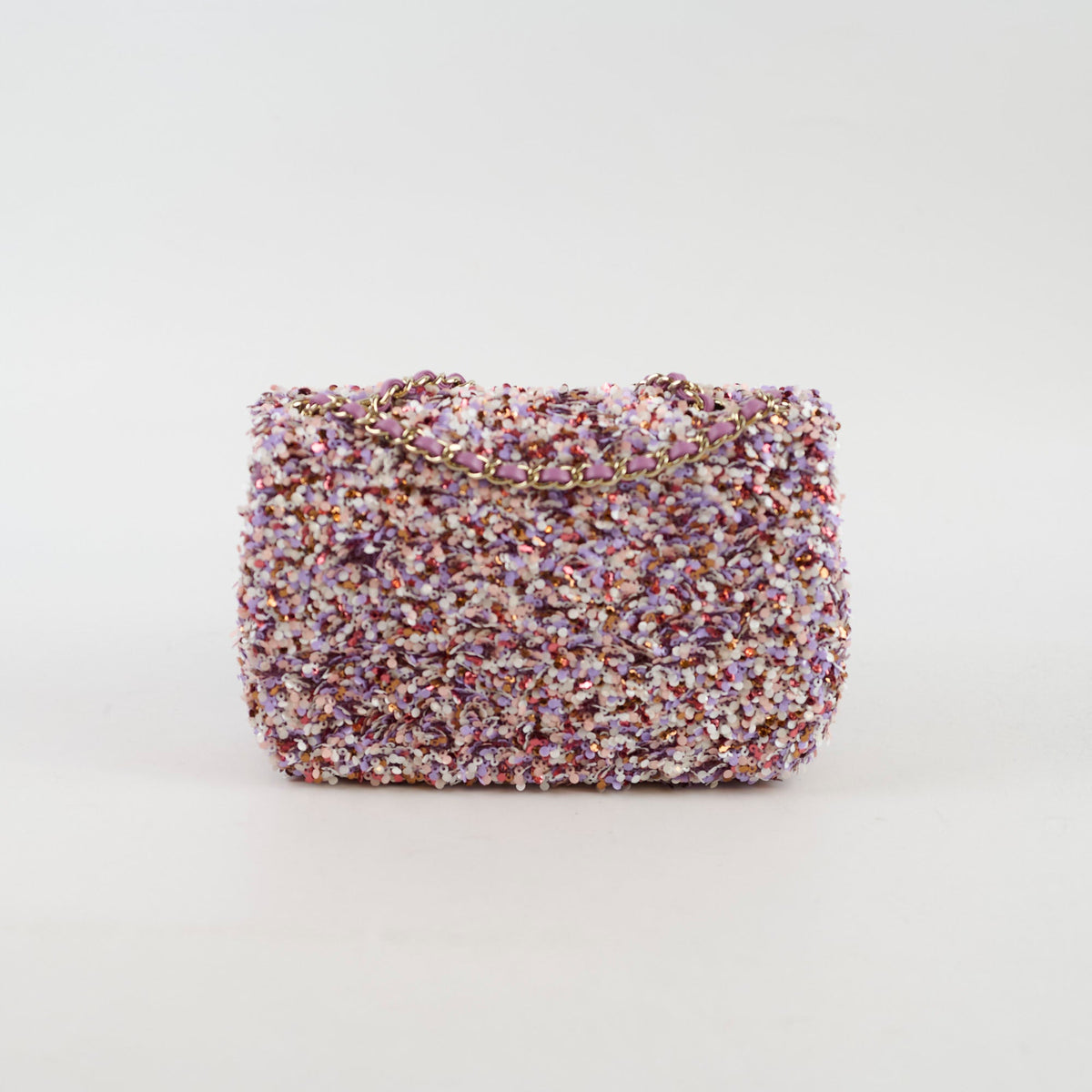 Chanel Mini Sequin Flap Pink/Lavender/White - 2026 Spring Collection - photo 2
