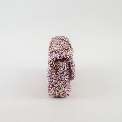 Chanel Mini Sequin Flap Pink/Lavender/White - 2026 Spring Collection - photo 3