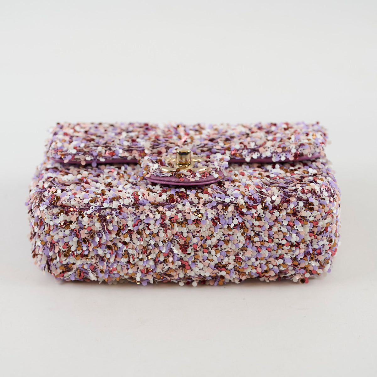 Chanel Mini Sequin Flap Pink/Lavender/White - 2026 Spring Collection - photo 4
