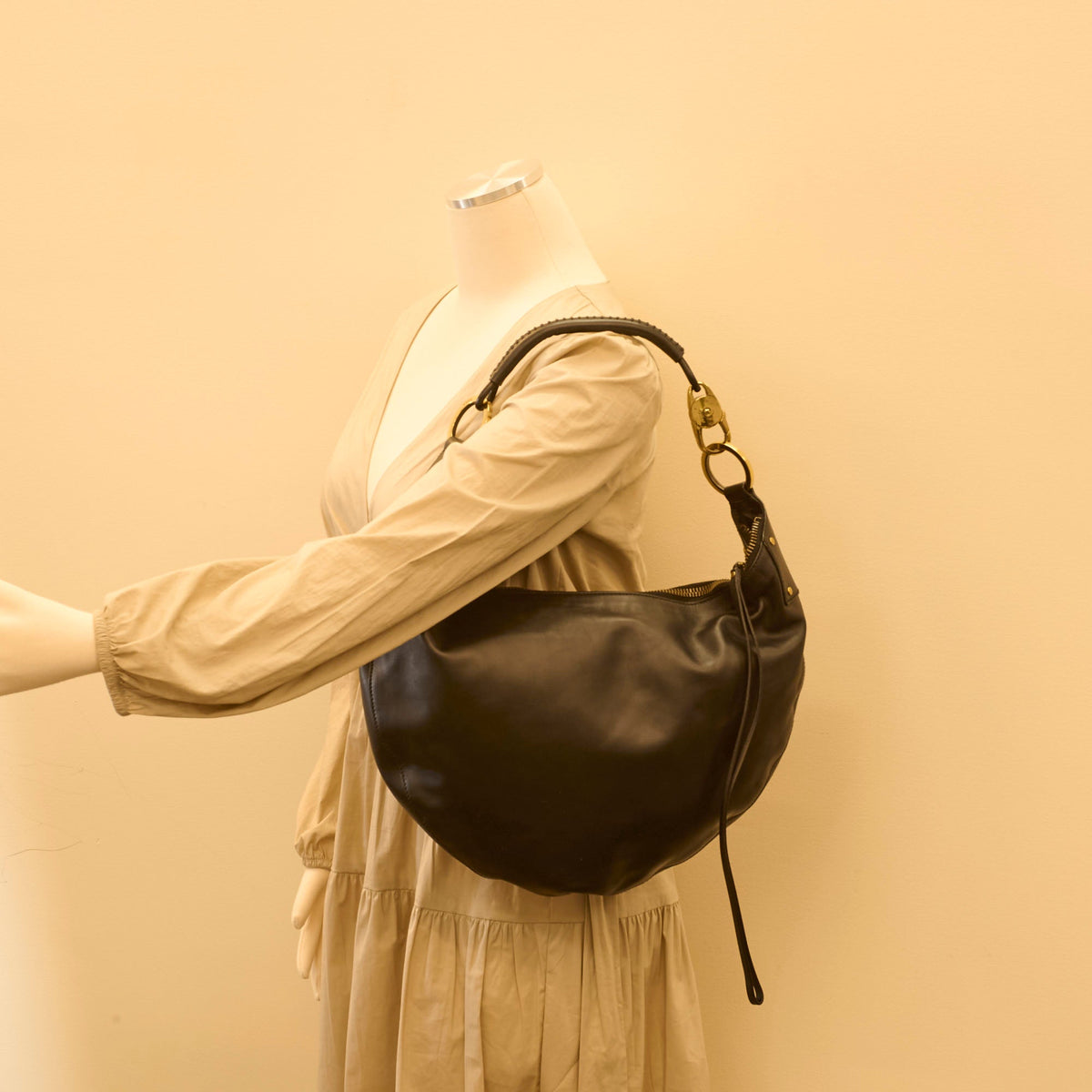 Gucci Leather Hobo Bag Black - photo 14