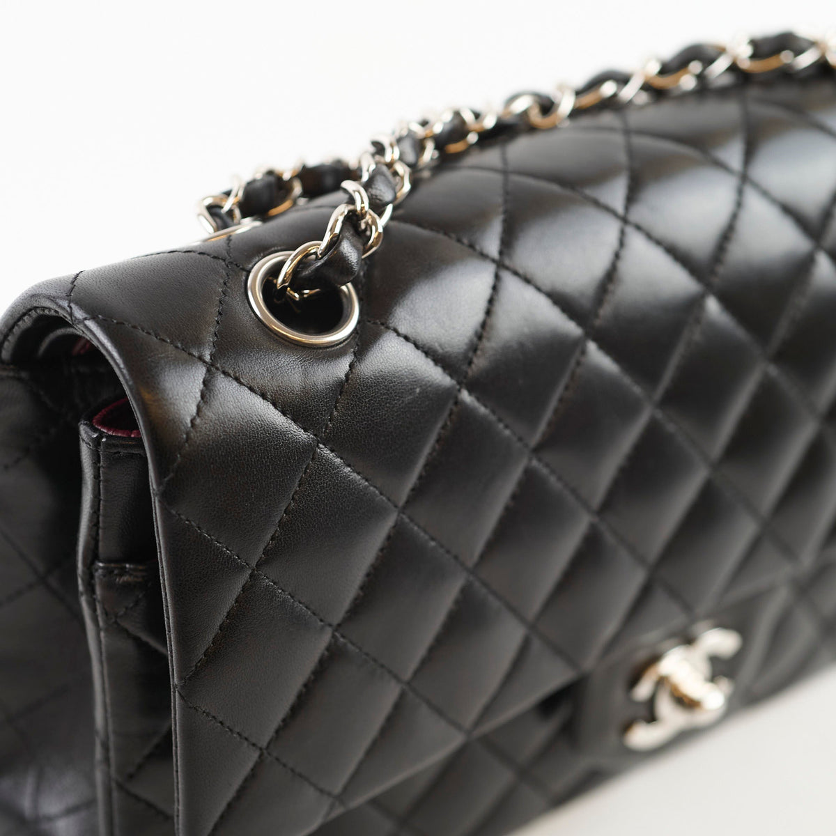 Chanel Classic Flap Medium Lambskin Black 12 Series - photo 7