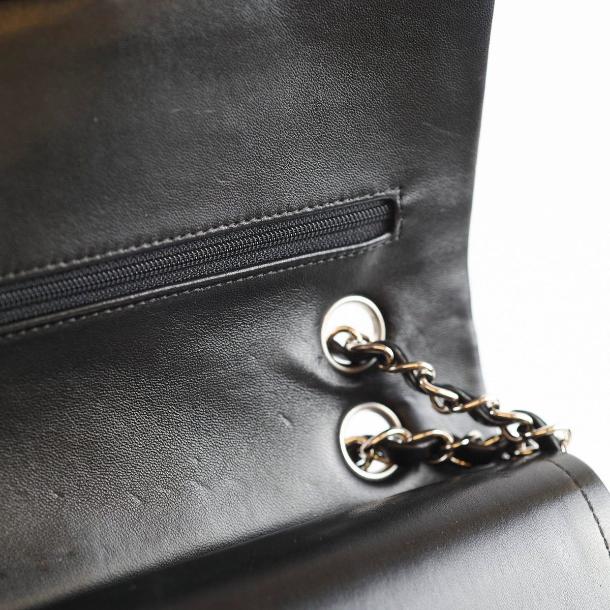 Chanel Classic Flap Medium Lambskin Black 12 Series - photo 10
