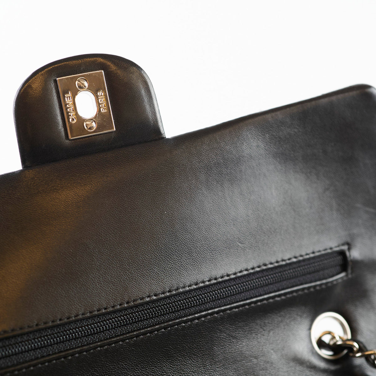 Chanel Classic Flap Medium Lambskin Black 12 Series - photo 11