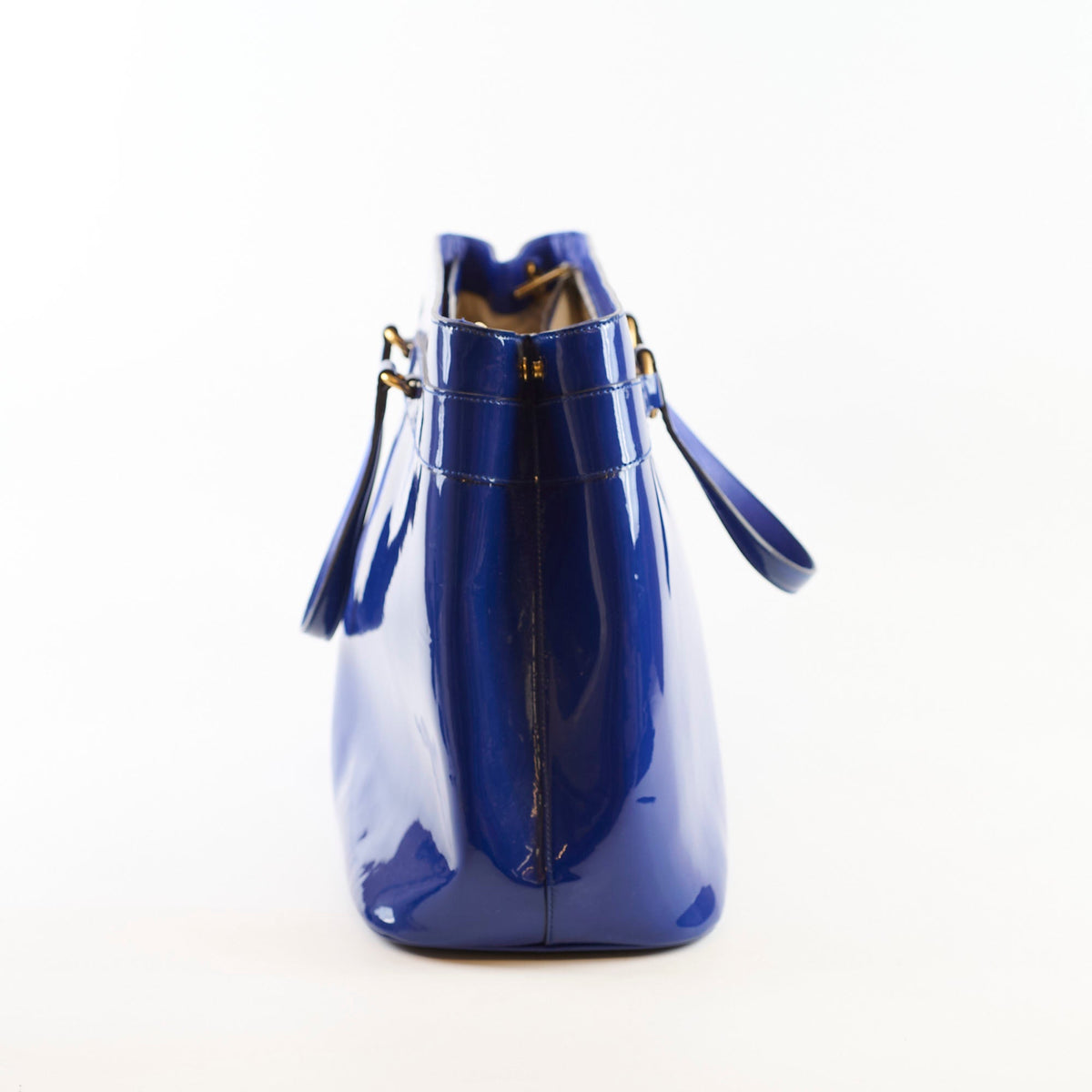 Gucci Bright Pit Tote Blue Patent - photo 3