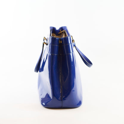 Gucci Bright Pit Tote Blue Patent - photo 3