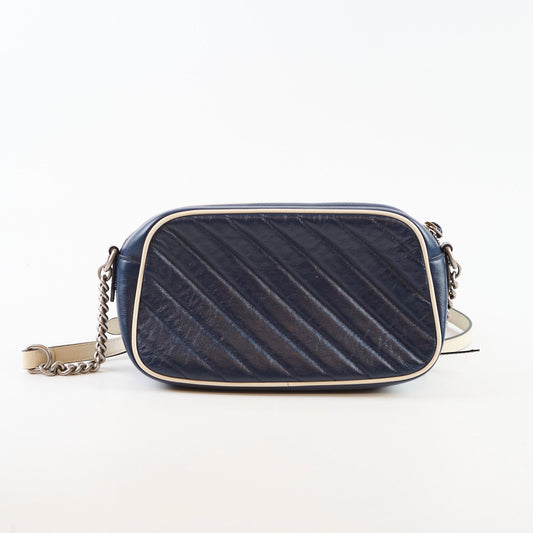 Gucci GG Marmont Small Torchon Camera Bag Navy - photo 2