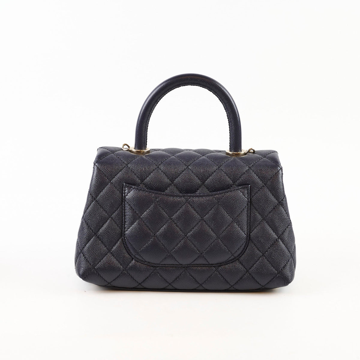 Chanel Small Coco Handle Caviar Navy - photo 2