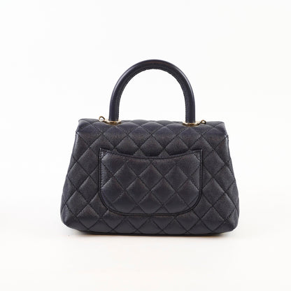 Chanel Small Coco Handle Caviar Navy - photo 2