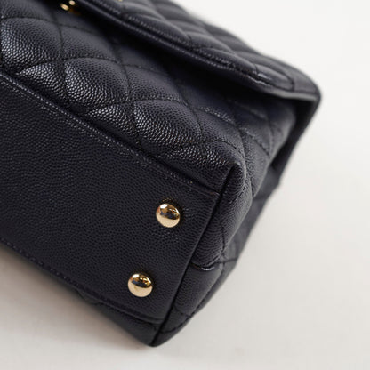 Chanel Small Coco Handle Caviar Navy - photo 13
