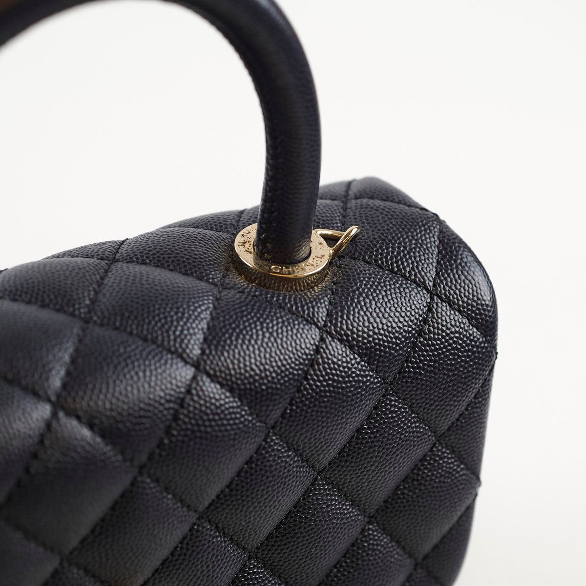 Chanel Small Coco Handle Caviar Navy - photo 6