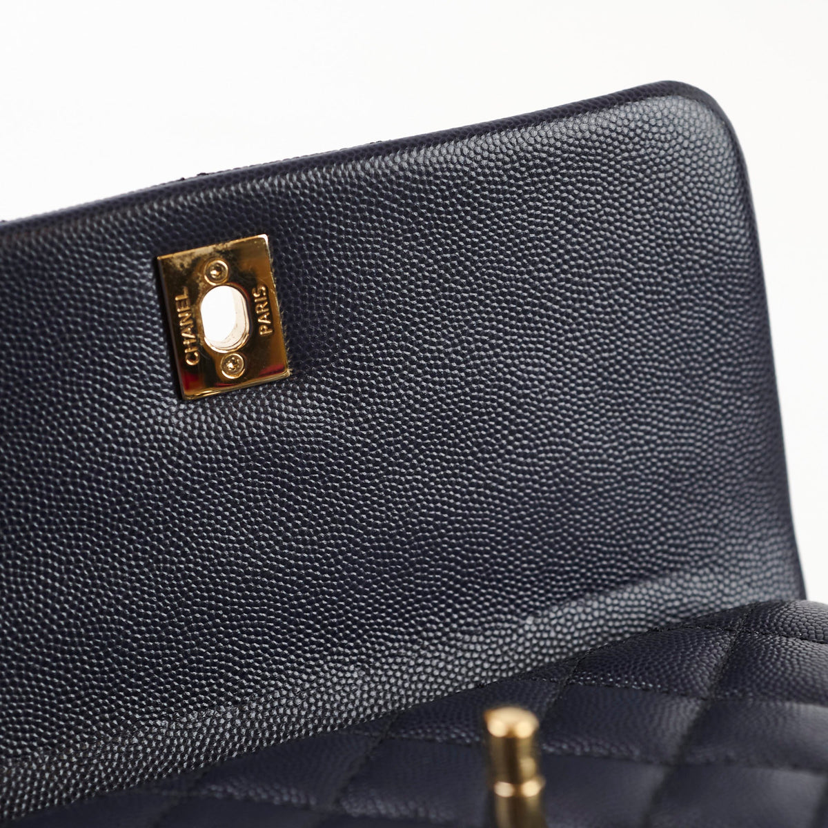 Chanel Small Coco Handle Caviar Navy - photo 7