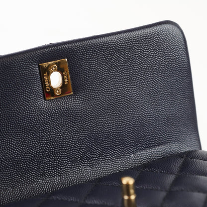 Chanel Small Coco Handle Caviar Navy - photo 7