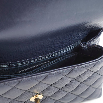 Chanel Small Coco Handle Caviar Navy - photo 9