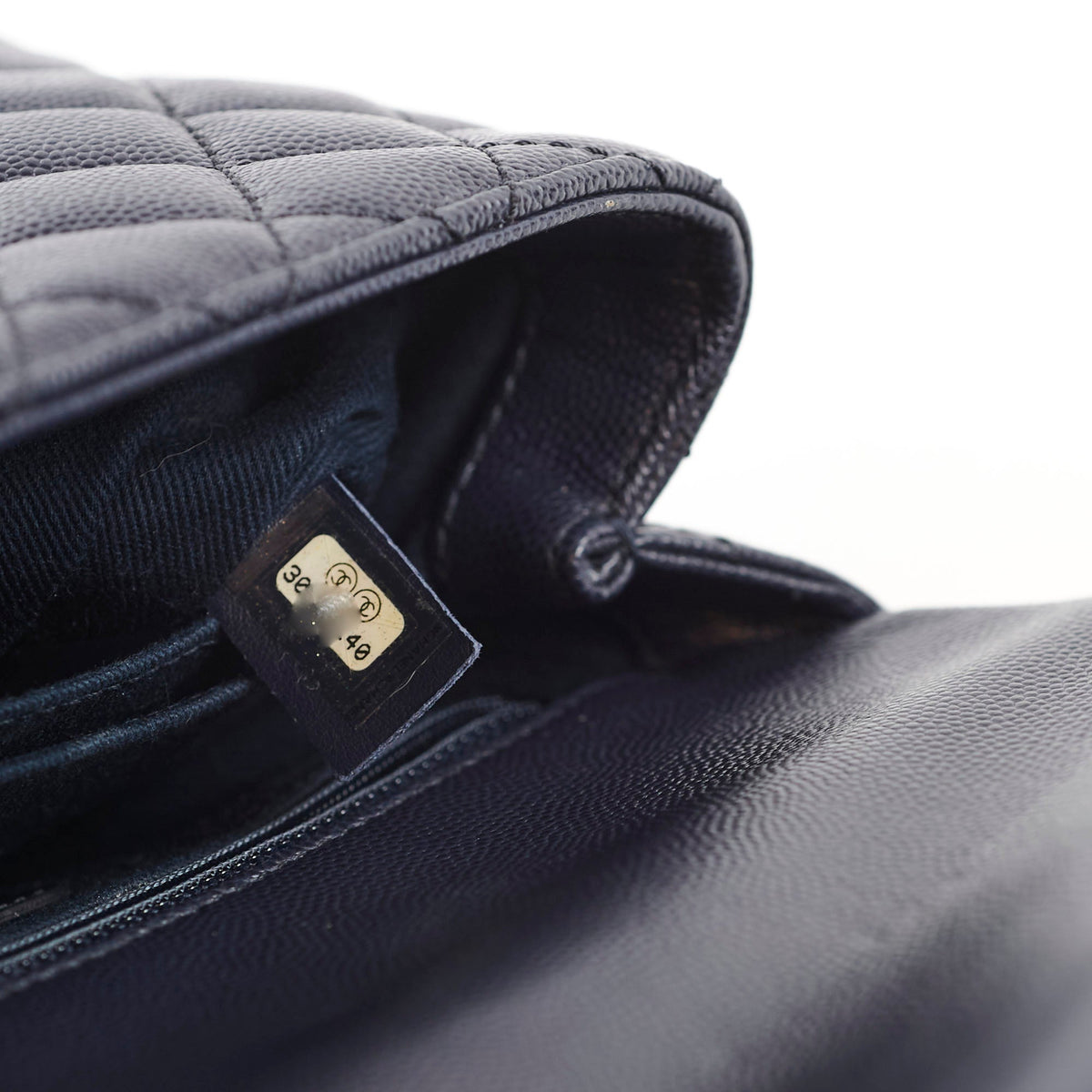 Chanel Small Coco Handle Caviar Navy - photo 11