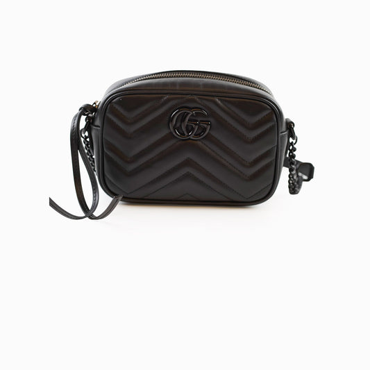 Gucci Marmont Mini Camera Black Crossbody - photo 1