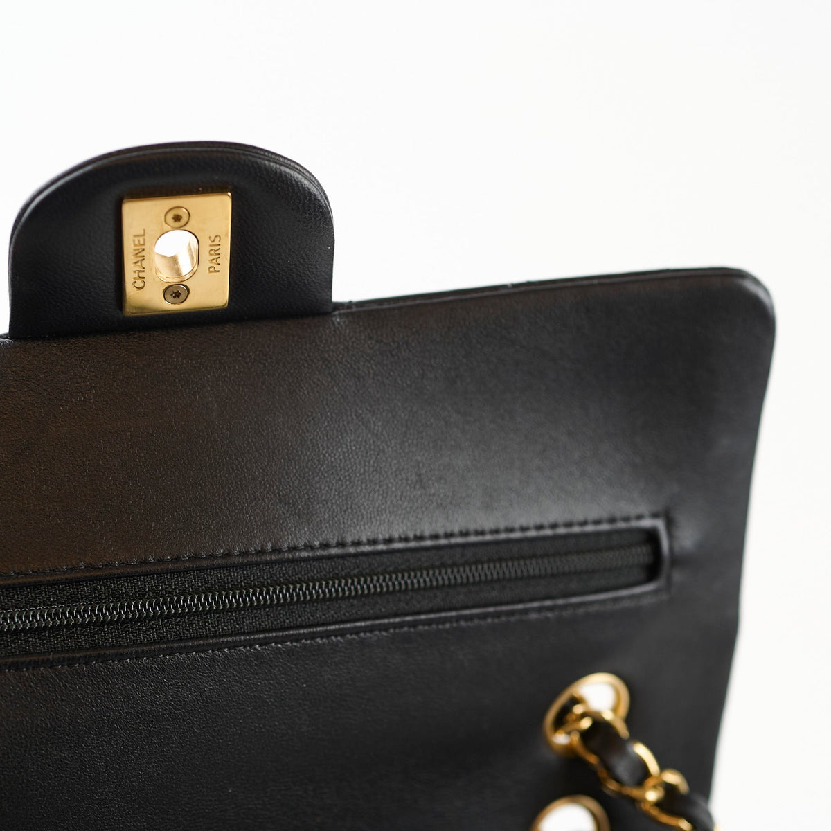 Chanel Small Classic Flap Black Lambskin - photo 8