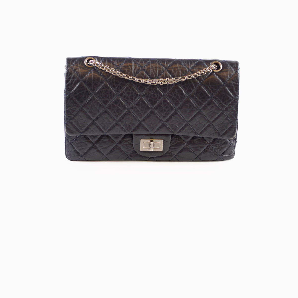 Chanel Large Reissue 227 Aged Calfskin Navy - photo 1