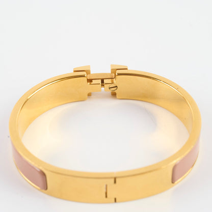 Hermes Clic H Bracelet Beige Enamel PM - photo 4
