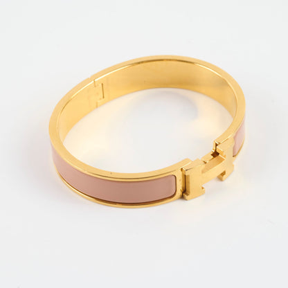 Hermes Clic H Bracelet Beige Enamel PM - photo 6