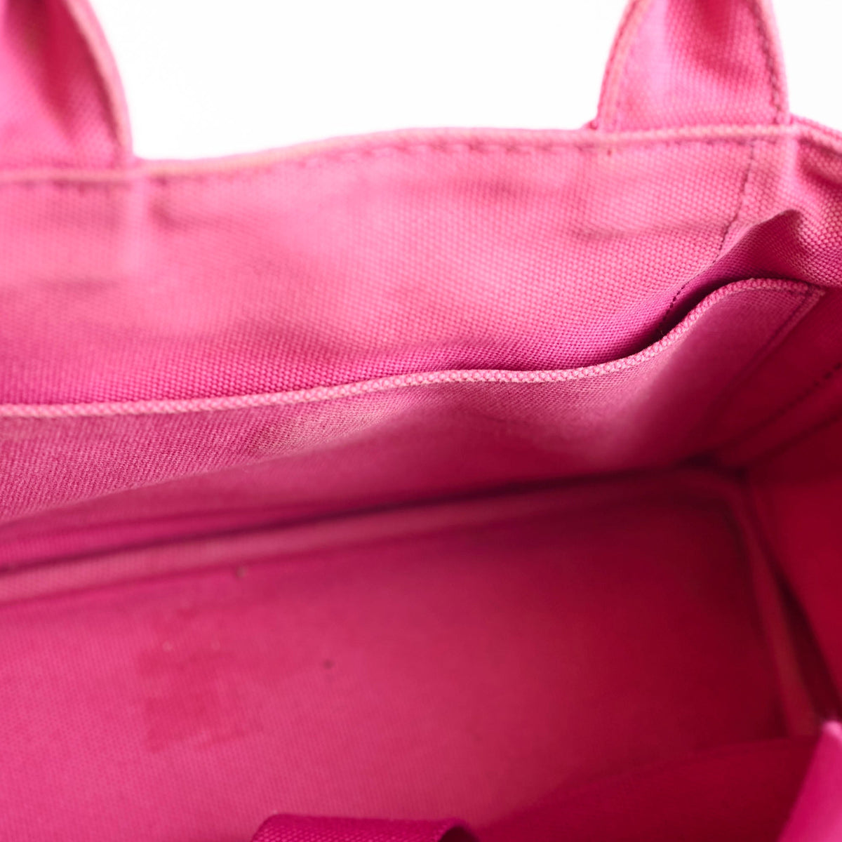 Prada Small Prada Canapa Canvas Tote Pink - photo 9