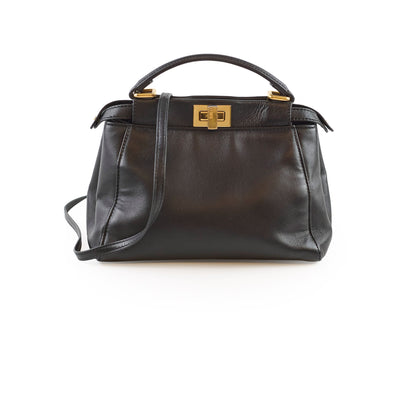 Fendi Mini Peekaboo Nappa Black - photo 1
