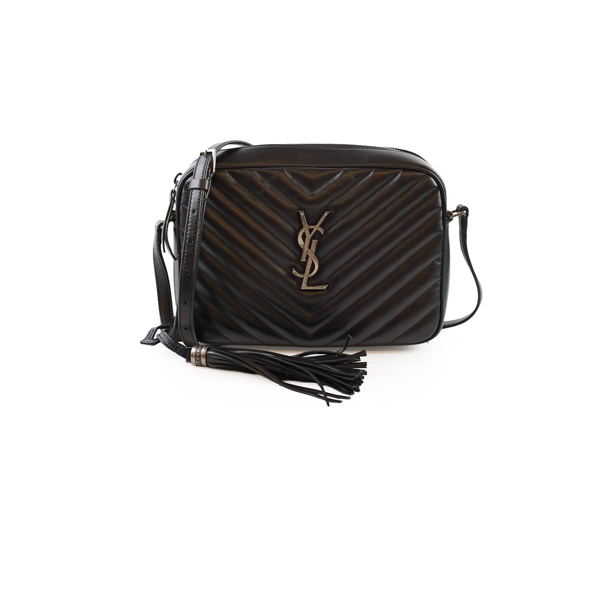 Saint Laurent Lou Camera Bag Black SHW - photo 1