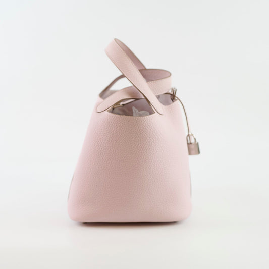 Hermes Picotin 18 Mauve Pale Stamp W - photo 2
