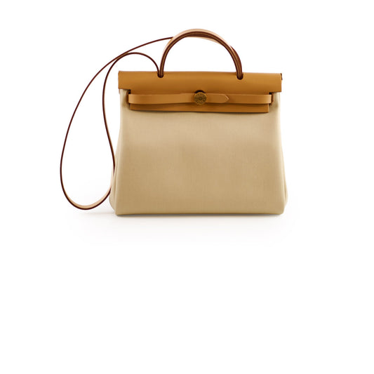 Hermes Herbag 31 Beton/Naturel Sable - U Stamp - photo 1