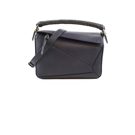 Loewe Puzzle Small with Braided Handle Navy - photo 1