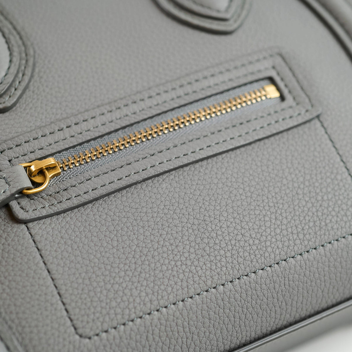 Celine Luggage Nano Grey - photo 5