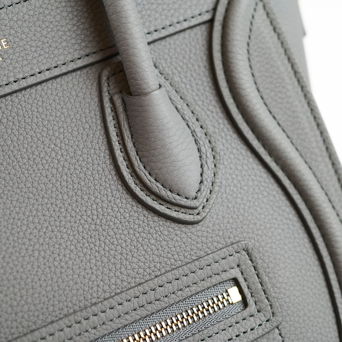Celine Luggage Nano Grey - photo 6