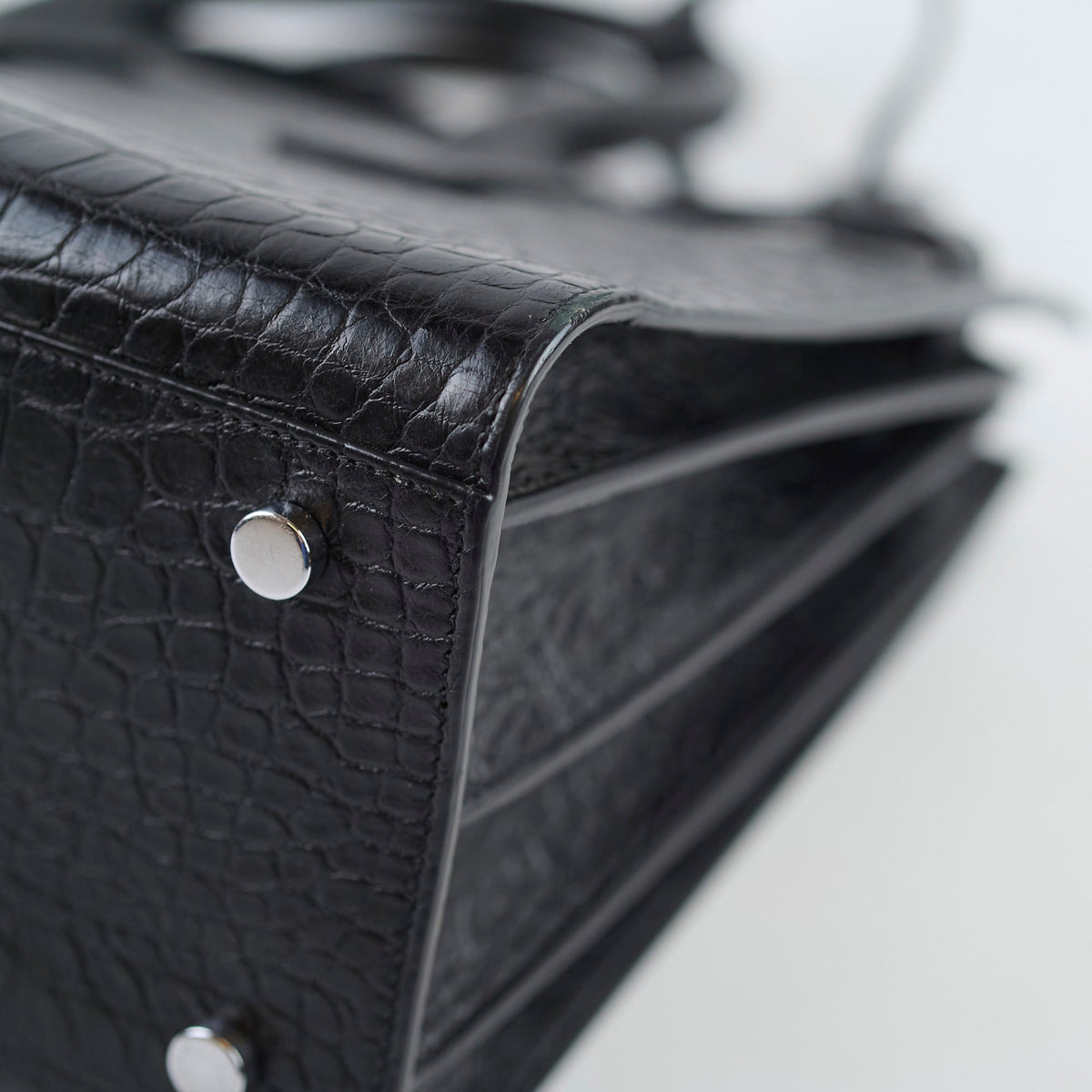 Saint Laurent Sac De Jour Medium Black Croc Emboss - photo 13